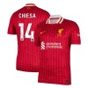 Camiseta de fútbol Liverpool Chiesa 14 Primera Equipación 2024-25 - Hombre